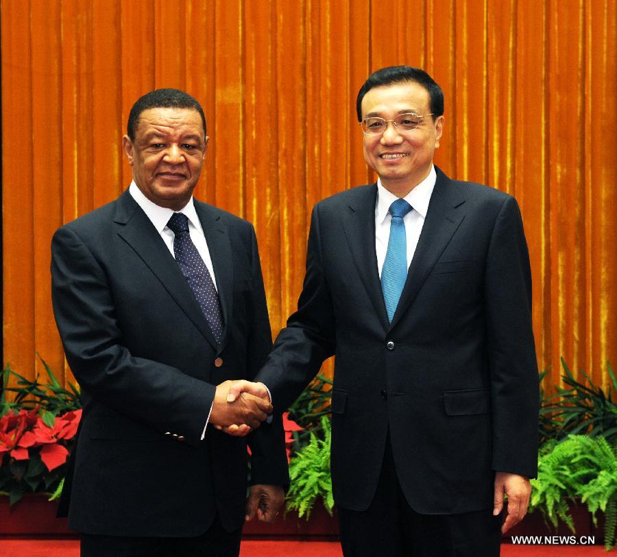 رئيس مجلس الدولة الصينى يتعهد بإقامة تعاون أوثق مع اثيوبيا 