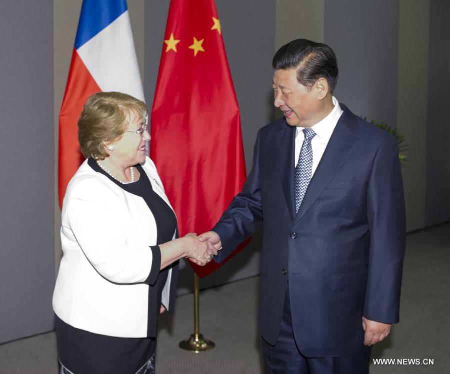 الرئيس الصيني ونظيرته الشيلية يتفقان على تعزيز التعاون الثنائي
