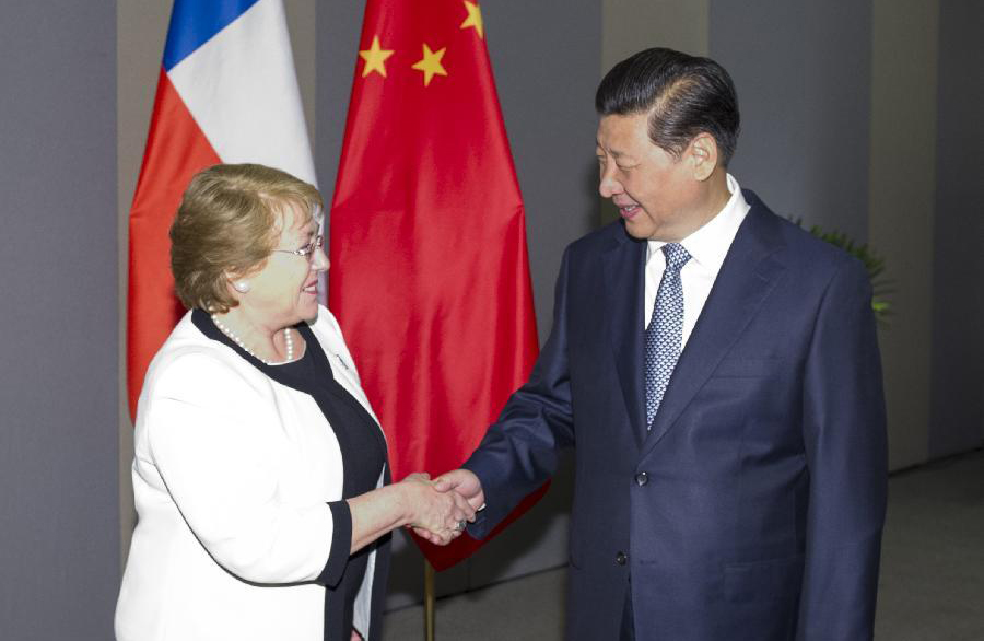 الرئيس الصيني ونظيرته الشيلية يتفقان على تعزيز التعاون الثنائي
