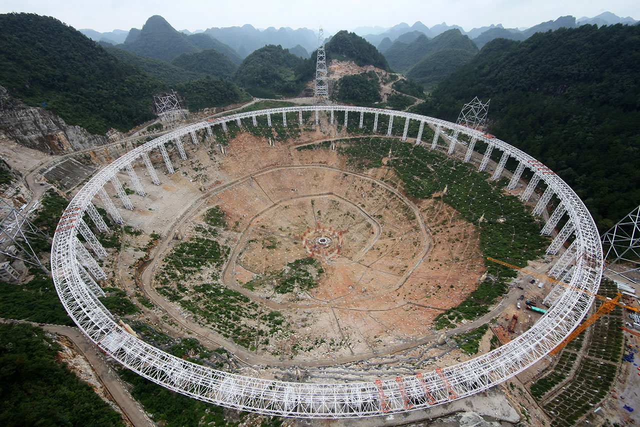 الصين تبنى أكبر تلسكوب لاسلكي فى العالم    