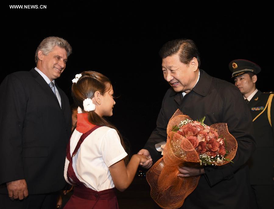 الرئيس الصيني يصل إلى كوبا لبدء زيارة دولة