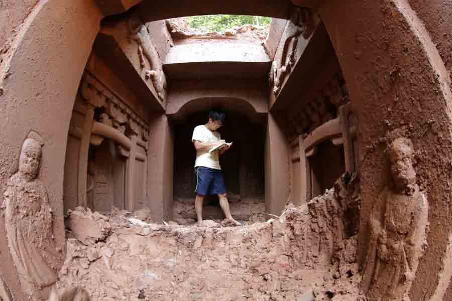 اكتشاف قبرين من عصر أسرة سونغ في مدينة تشونغتشينغ 