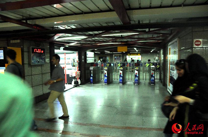 تجربة مترو الانفاق صيني الصنع في  العاصمة الايرانية طهران