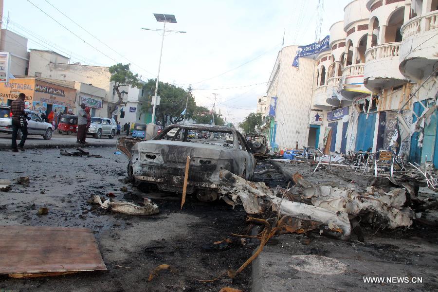 ارتفاع عدد القتلى فى الهجوم بالسيارة المفخخة فى الصومال الى 20 شخصا