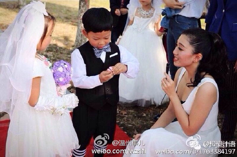 "حفل زفاف" جماعي للأطفال يثير جدلا كبيرا فى الصين