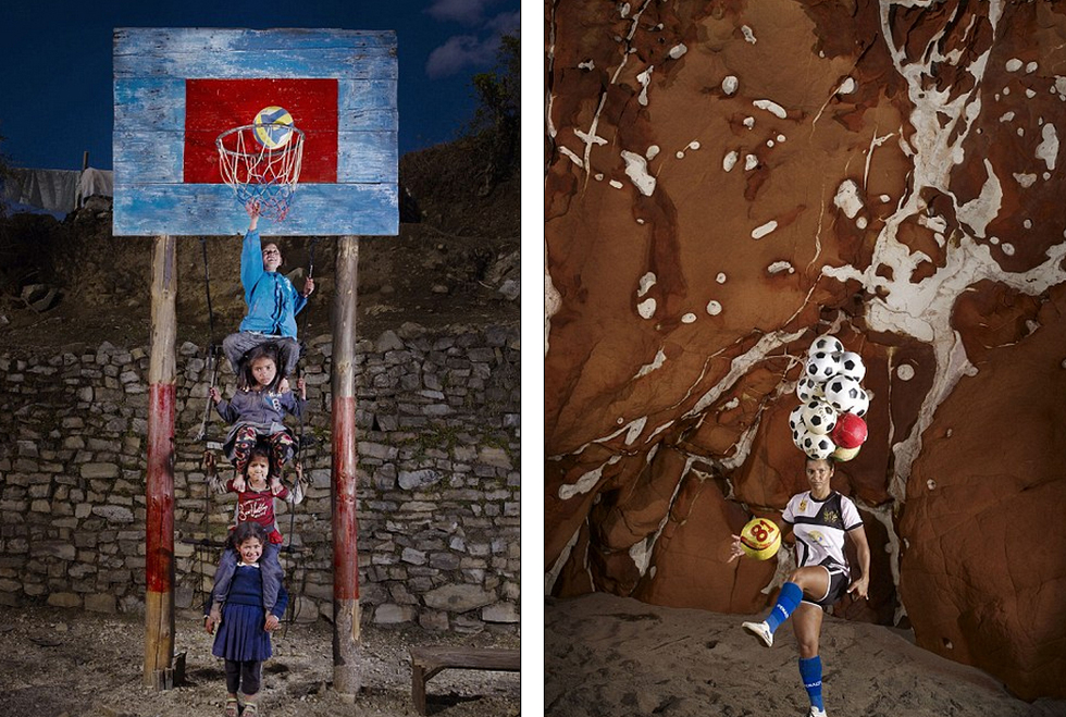 الناس القادرون على رفع أشياء ثقيلة على رؤوسهم في العالم