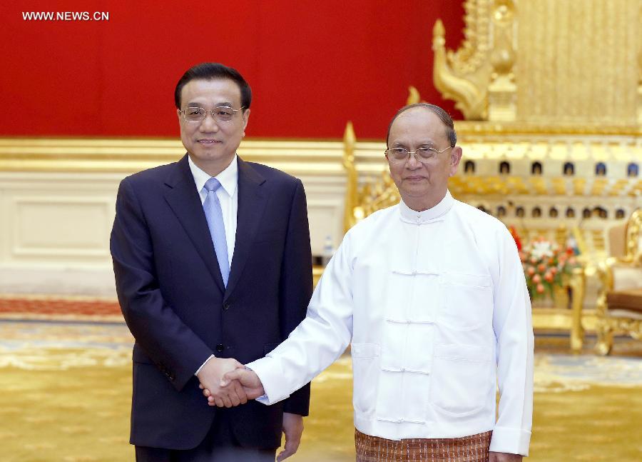 رئيس مجلس الدولة الصيني وقادة ميانمار يتعهدون بتعزيز العلاقات الثنائية