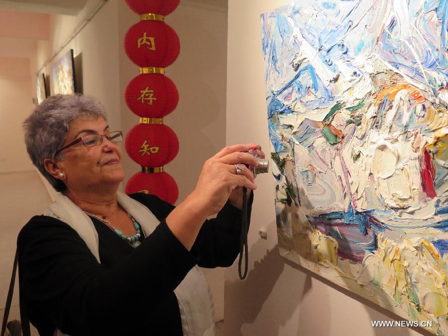 معرض اللوحات الزيتية الصينية في تونس