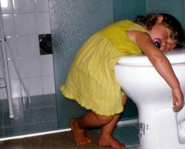 مواقف النوم المضحكة للأطفال