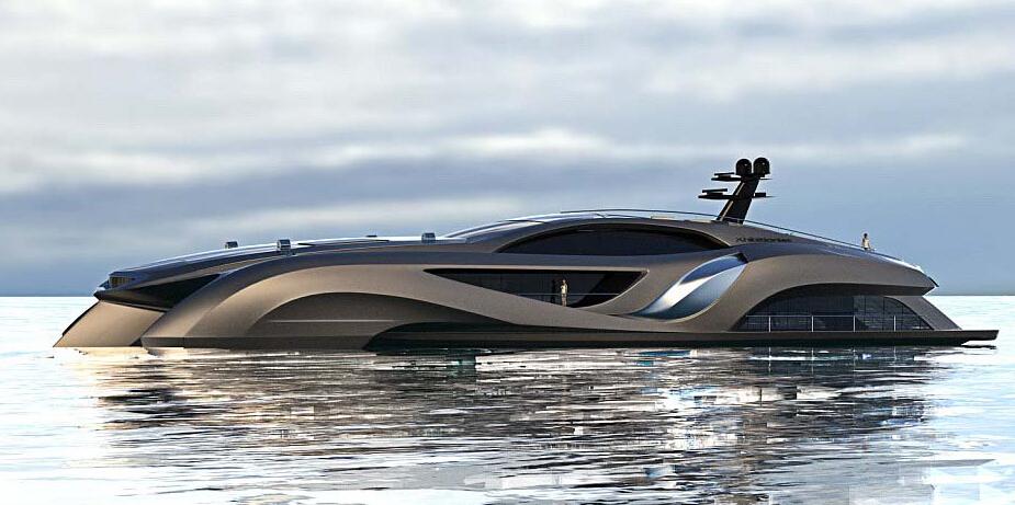 يخت فاخر جدا.. شكله يشبه "باتمان"