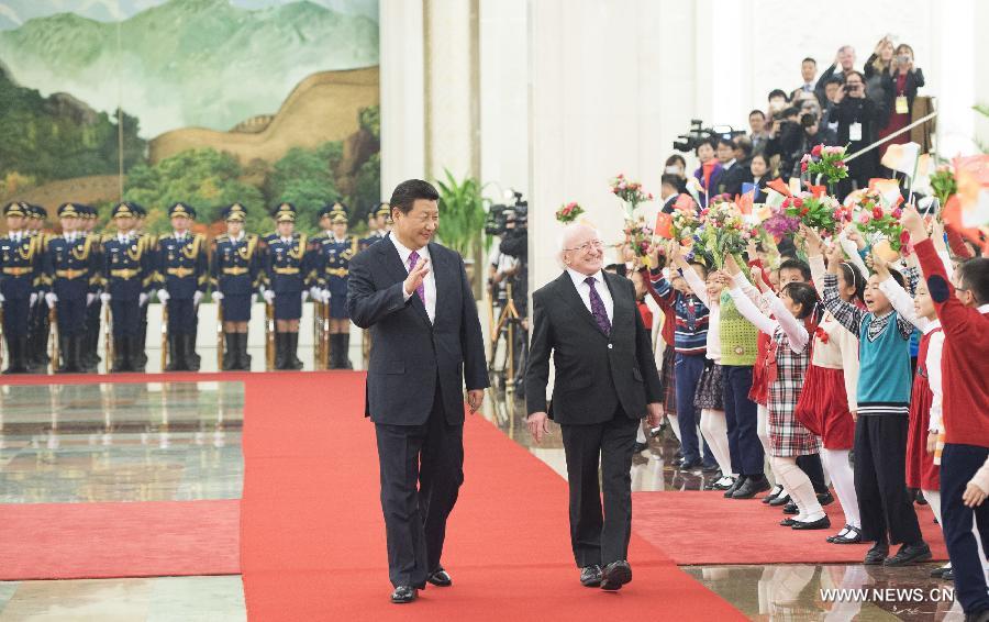 الصين وايرلندا تتعهدان بإقامة شراكة اوثق