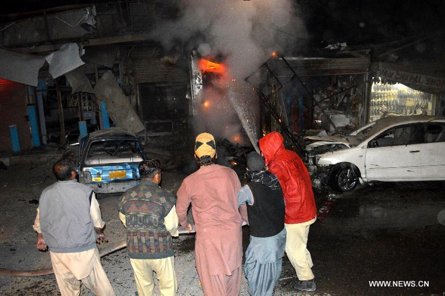 مصرع 4 اشخاص واصابة 29 آخرين فى جنوب غرب باكستان