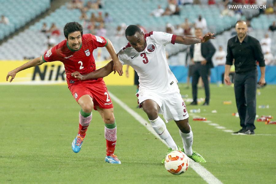 المنتخب الايراني يتغلب على نظيره القطري