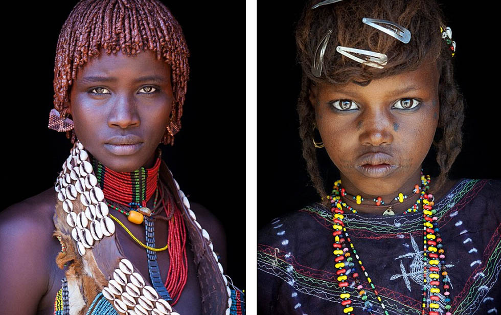 الجمال الافريقي الاصيل .. مصور بريطاني يلتقط صورا لوجوه السكان الأصليين في القارة السمراء