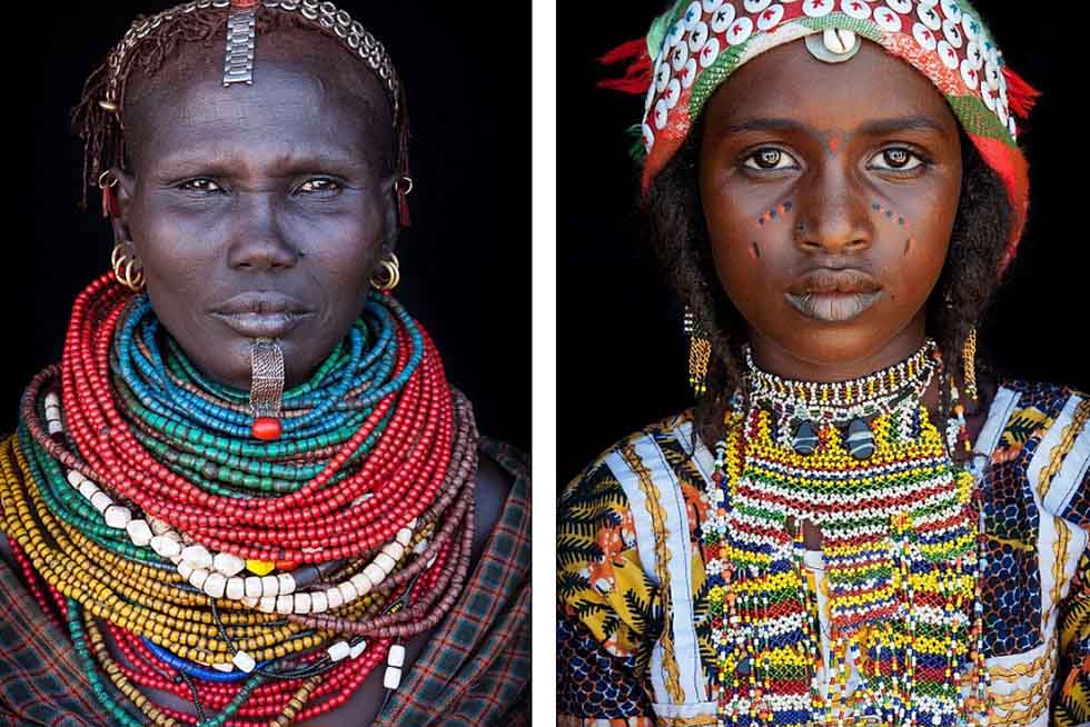 الجمال الافريقي الاصيل .. مصور بريطاني يلتقط صورا لوجوه السكان الأصليين في القارة السمراء