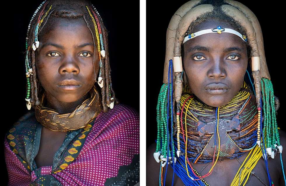 الجمال الافريقي الاصيل .. مصور بريطاني يلتقط صورا لوجوه السكان الأصليين في القارة السمراء