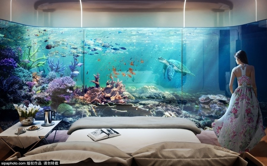 دبي تبني فيلات فاخرة مطلة على أعماق البحر