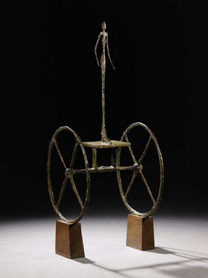 تمثال "عربة" لجياكوميتي بيع بسعر أكثر من 100 مليون دولار