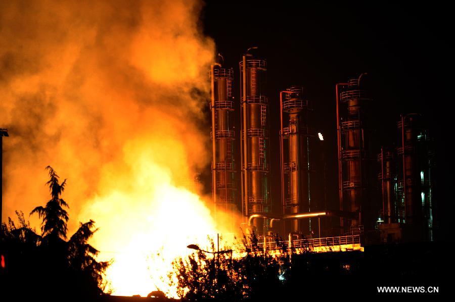انفجار وحريق بمصنع كيماويات شرق الصين