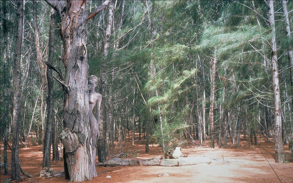 فنان سويسري يبتكر الرسوم على جسم الانسان بألوان متمازجة مع البيئة