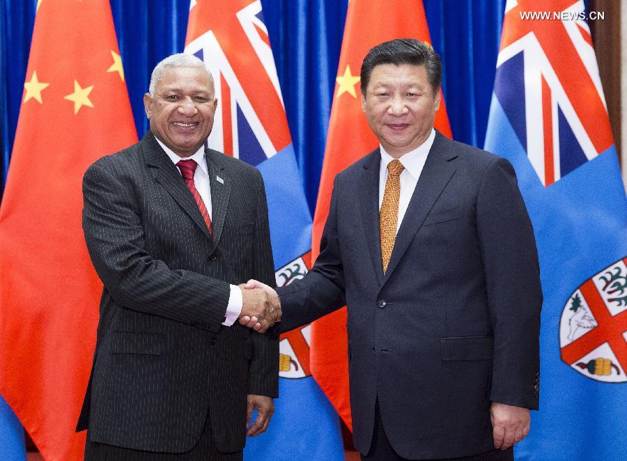 الرئيس الصيني يتعهد بتعزيز العلاقات مع فيجي