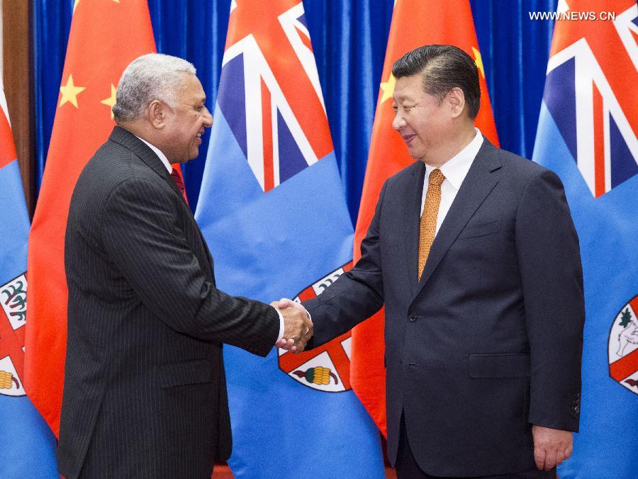 الرئيس الصيني يتعهد بتعزيز العلاقات مع فيجي