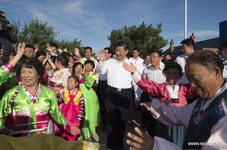 الرئيس شى يشدد على أهمية منطقة ريادية حدودية فى شمال شرق الصين