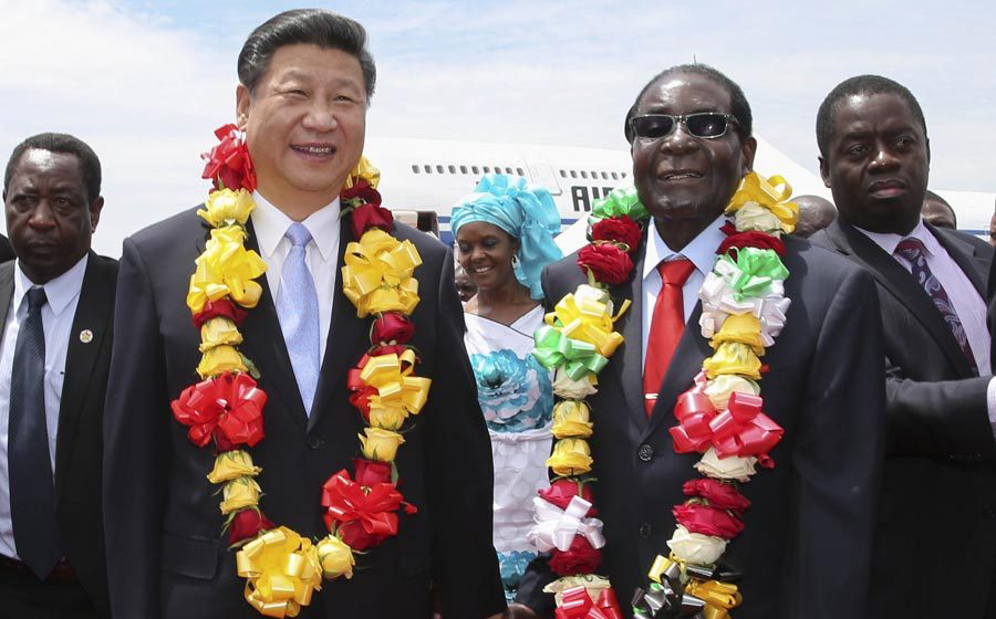 الصور الرائعة تسجل زيارة الرئيس الصيني لزيمبابوى