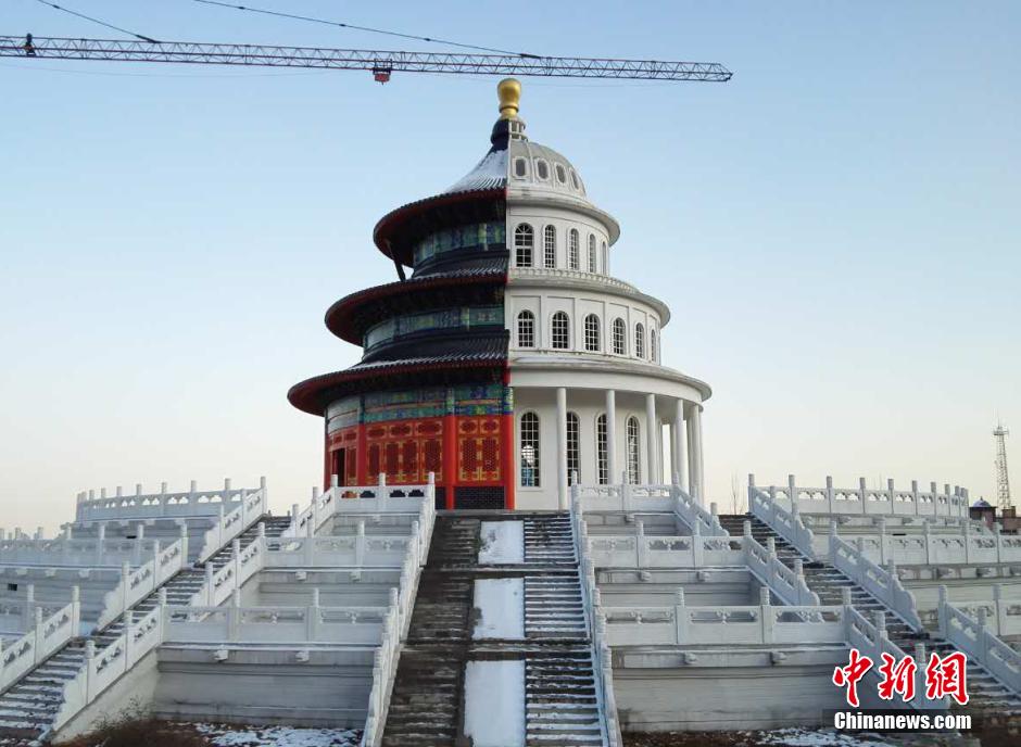 أغرب مبنى في الصين..العمارة الصينية والغربية نصف بنصف
