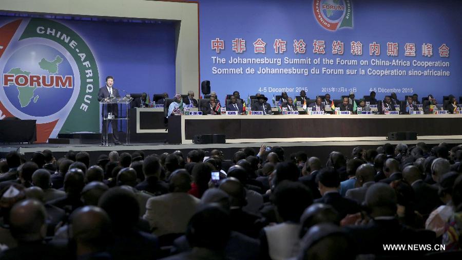 شى يعلن 10 خطط تعاون كبرى بين الصين وافريقيا خلال الأعوام الثلاثة القادمة