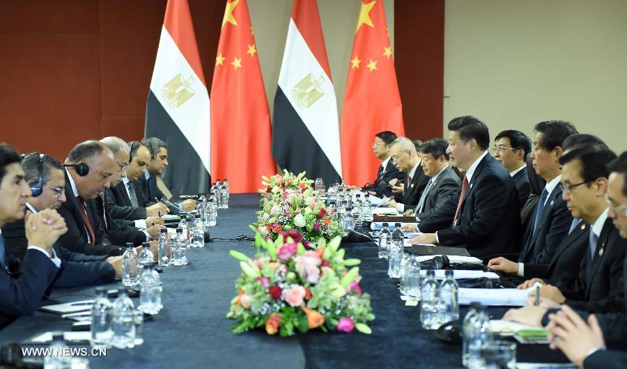الرئيس الصيني يدعو إلى تسريع التعاون مع مصر في القدرة الإنتاجية والأمن