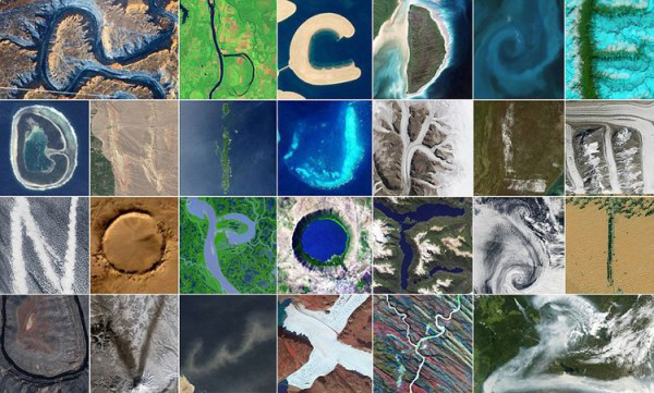 خبير يجمع  26 حرفا من الأبجدية الإنغليزية من خلال صور ناسا