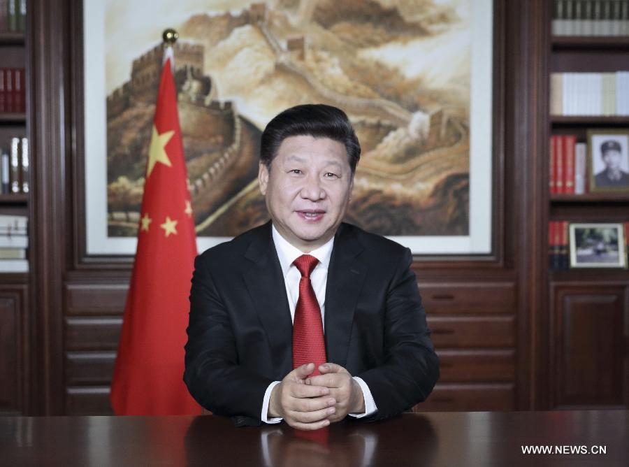 الرئيس الصيني يوجه كلمة تهنئة بمناسبة حلول السنة الجديدة 2016