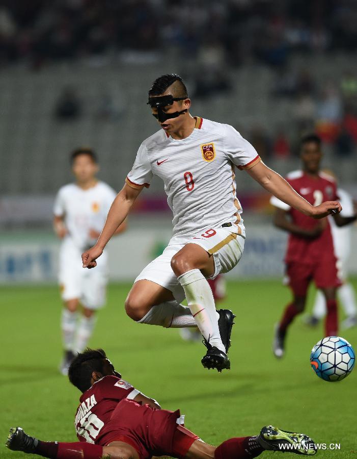 المنتخب الأولمبي الصيني يخسر 3 / 1 أمام نظيره القطري في بطولة آسيا لكرة القدم تحت 23 سنة