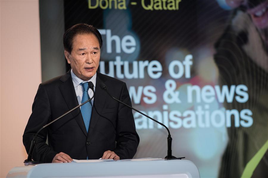 افتتاح قمة الاعلام العالمي في الدوحة