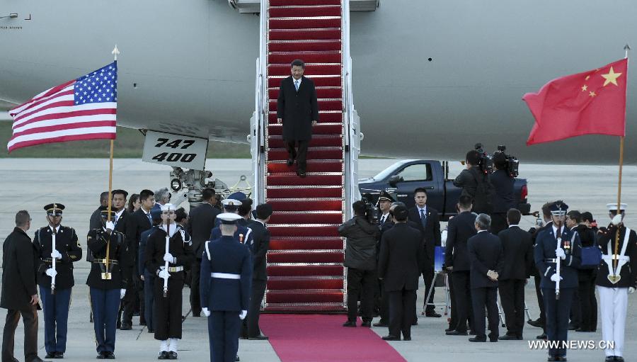 الرئيس الصيني يصل واشنطن لحضور قمة الأمن النووي