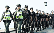 دورية أمنية نسائية تستعد لقمة مجموعة العشرين في هانغشو