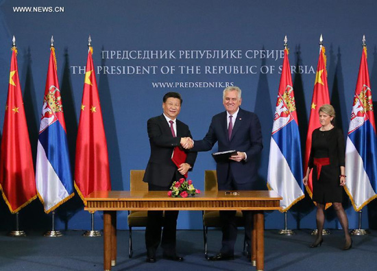 الصين وصربيا تؤكدان الإلتزام بمبدأ احترام سيادة الدول ووحدة أراضيها