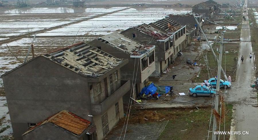 ارتفاع حصيلة ضحايا الإعصار وعواصف البرد في الصين إلى 98