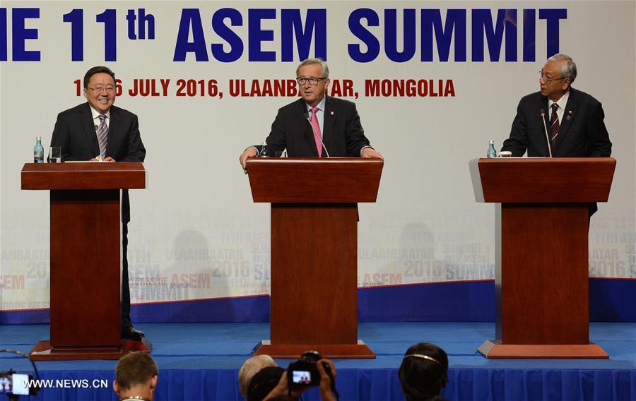 اختتام قمة اجتماع آسيا- أوروبا الـ11 في منغوليا