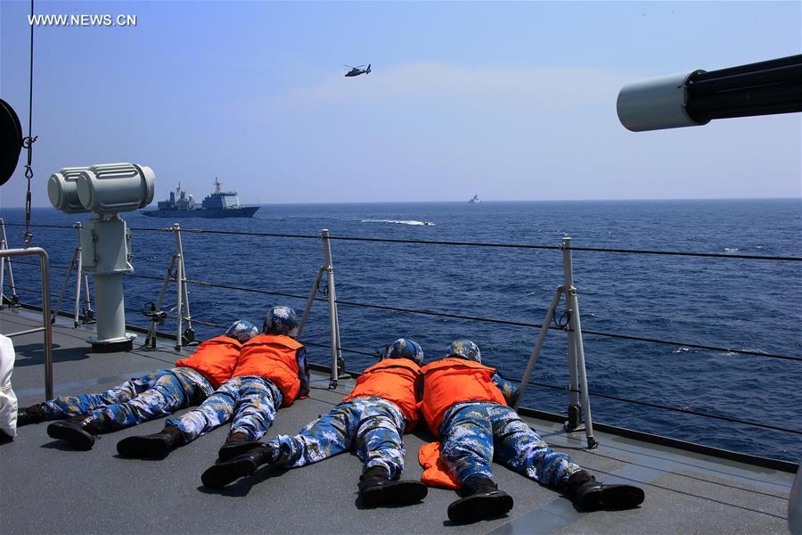 البحريتان الصينية والروسية تنفذان مناورة دفاعية مضادة للغواصات