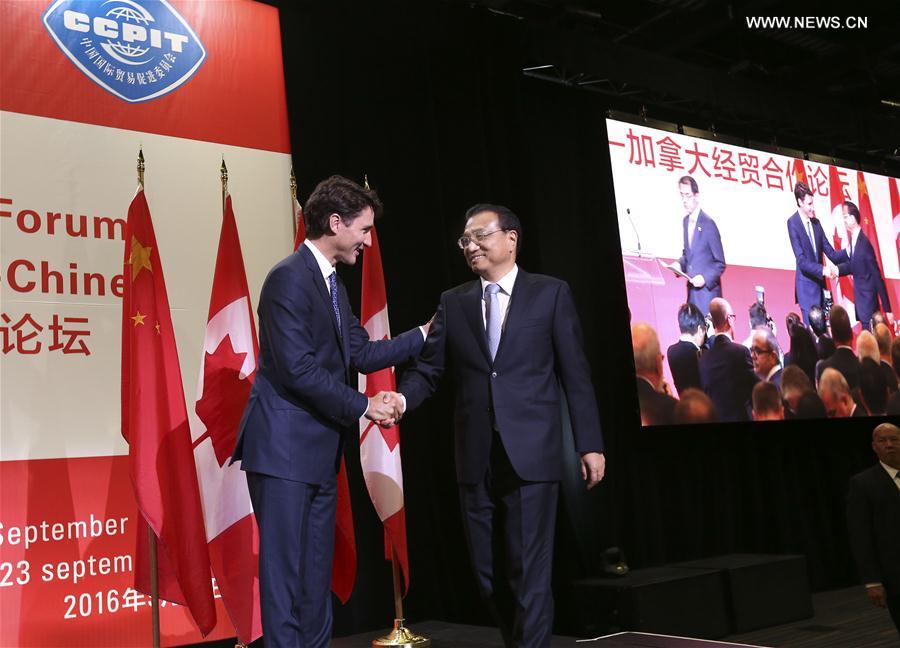 رئيس مجلس الدولة الصيني يتطلع إلى إبرام اتفاقية للتجارة الحرة مع كندا