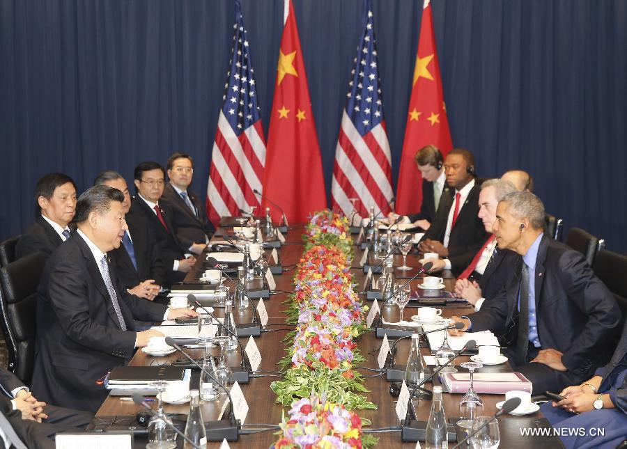 شي وأوباما يوافقان على الحفاظ على نمو سليم ومستدام للعلاقات الصينية الأمريكية