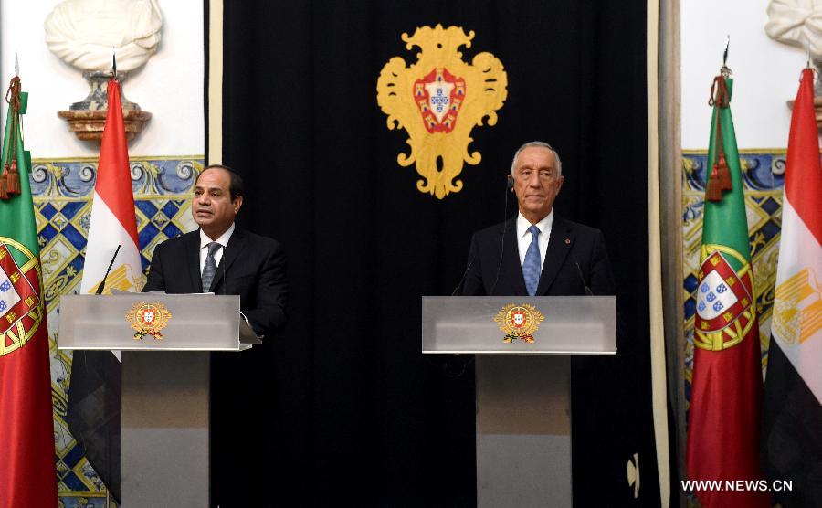 الرئيس المصري يدعو البرتغال إلى مواصلة دعمها للتحول الديمقراطي في بلاده