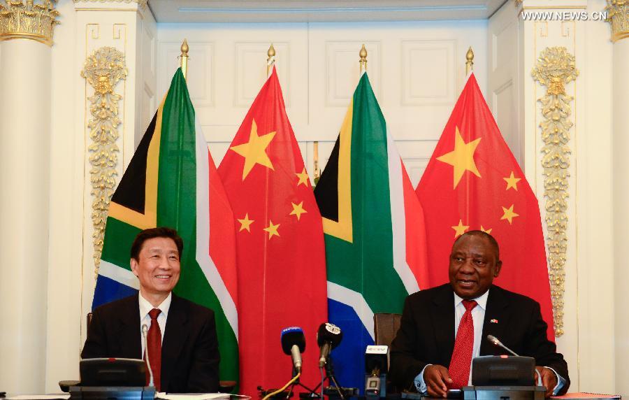 الصين وجنوب إفريقيا تتفقان على تعزيز التعاون في خمسة مجالات رئيسية