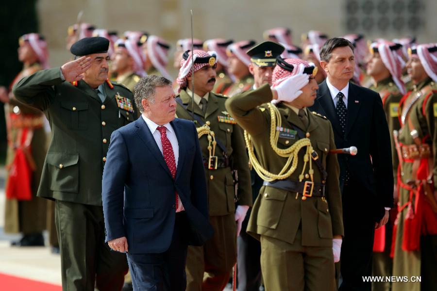 العاهل الأردني والرئيس السلوفيني يؤكدان ضرورة تعزيز التعاون الاقتصادي بين بلديهما