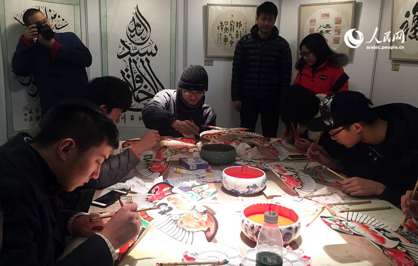 افتتاح معرض الاعمال المصرية الصينية لفنون الخط والرسم والنحت في بكين