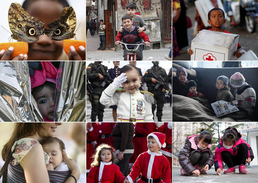 اللحظات الأكثر تحريكا للقلوب في عام 2016: الأطفال والعالم