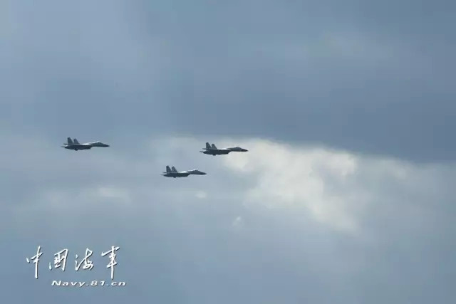 تشكيل حاملة الطائرات الصينية يجري تدريبا واختبارا
