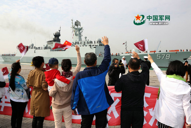 أسطول من البحرية الصينية يزور قطر